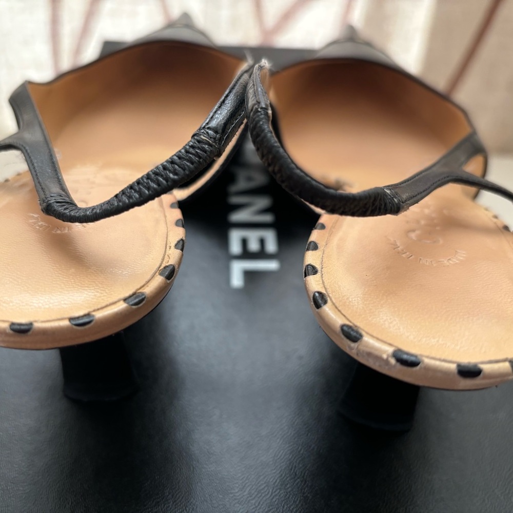 🆕 Chanel cc stitching Slingback, in Box - Picture 6 of 9